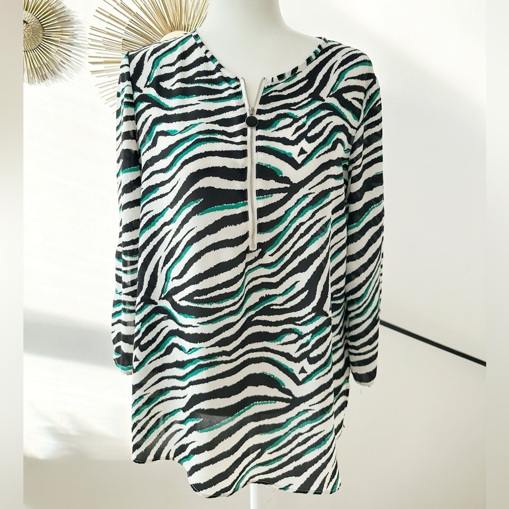 Zebra Print Blouse